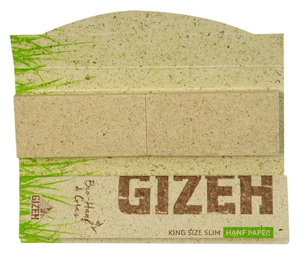 Gizeh Hanf & Gras King Size Slim Papers + Tips