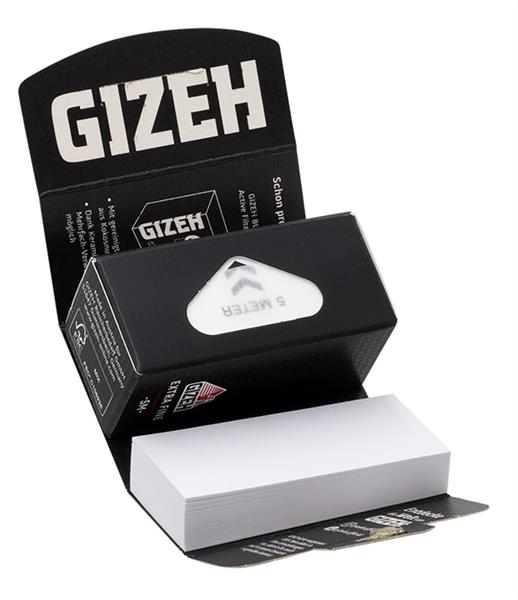 Gizeh EXTRA FINE (Black) Rolls Slim + Tips