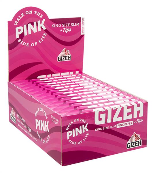 Gizeh ALL PINK King Size Slim Papier + Tips