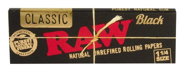RAW Classic BLACK 1 1/4 Papier