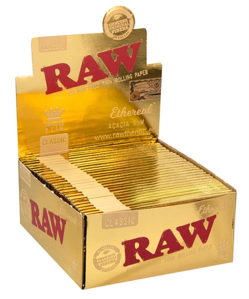 RAW Ethereal (Gold) King Size Slim Papier 32 Blatt
