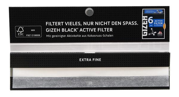 Gizeh Black King Size Slim Extra Fine 33 Blatt