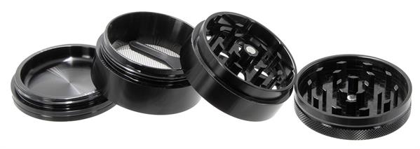 "RAW Hammercraft x" Alu Grinder, 4-part, ø 55mm, M, schwarz