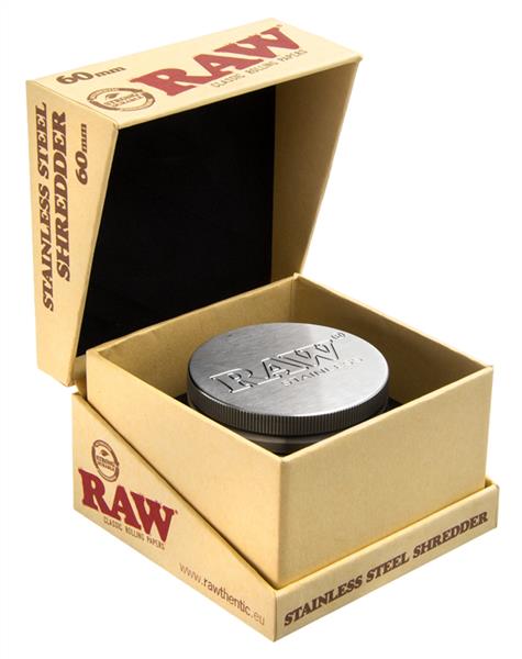 RAW Stainless Steel, Edelstahl Grinder 4-Teilig, ø 60mm