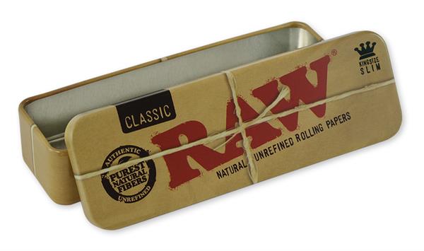 RAW - King Size, Paper Tin - Metall Dose