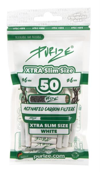 PURIZE Akf.- XTRA Slim Weiss, ø 6mm, 50er Packung