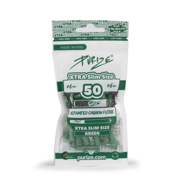 PURIZE Akf.- XTRA Slim Green, ø 6mm, 50er Packung