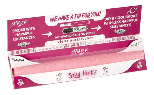 PURIZE® PINK King Size Slim Fine Zigarettenpapier