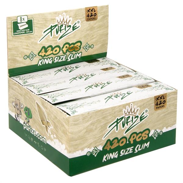 PURIZE® Unbleached XXL Pack 420! KSS, Zigarettenpapier