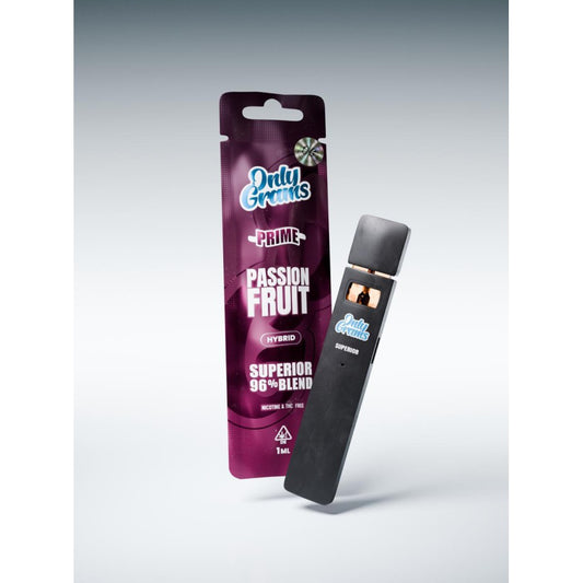 Only Grams V2 Prime "Passion Fruit" 96% Superior Blend, Nikotine & THC Frei,1ml