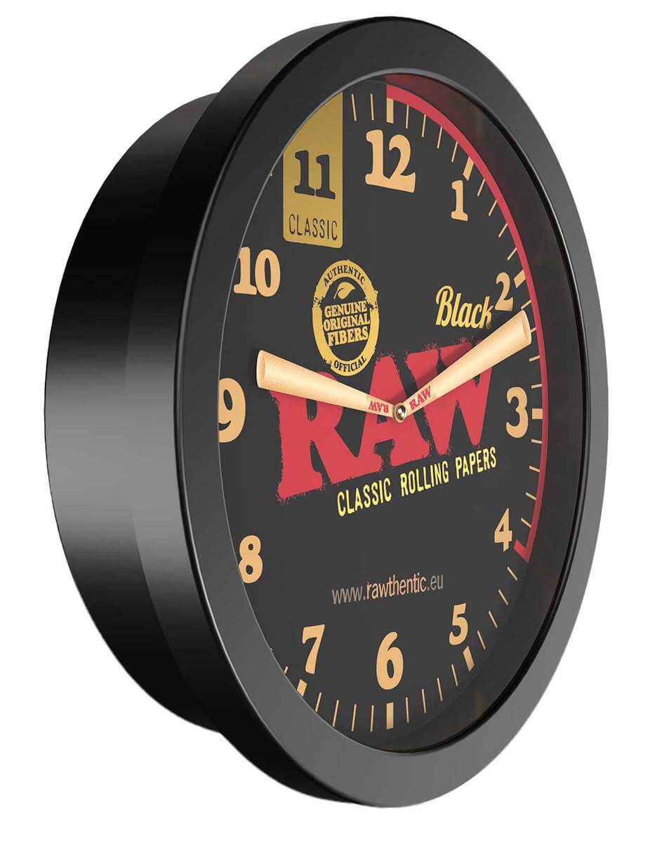 RAW BLACK Stash Clock, Versteck Wanduhr