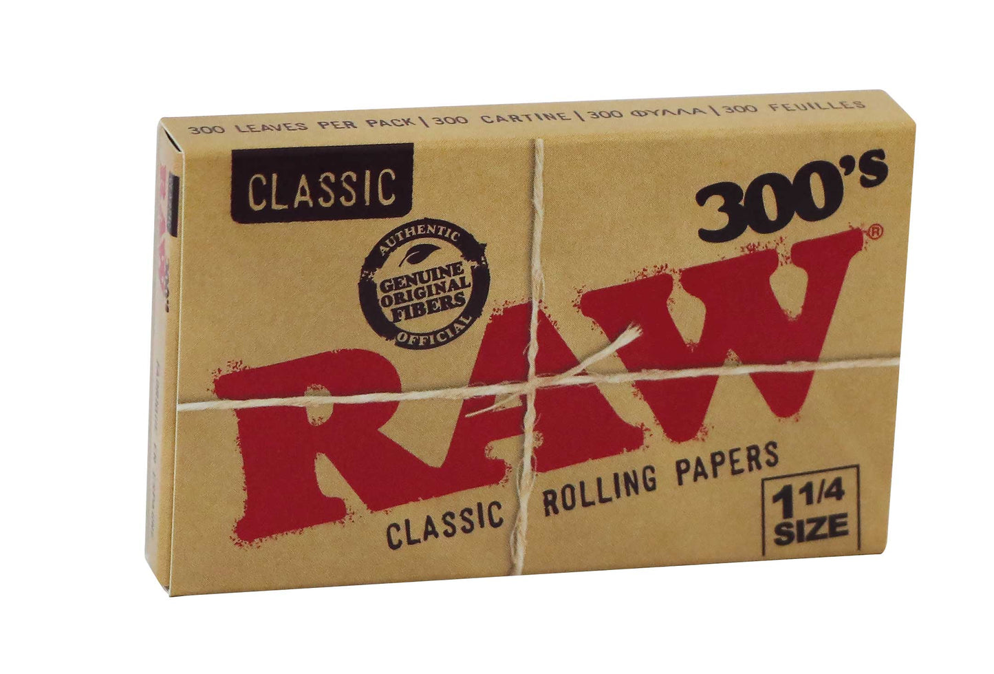 RAW Classic 300 LEAVES 1 1/4 size Zigarettenpapier