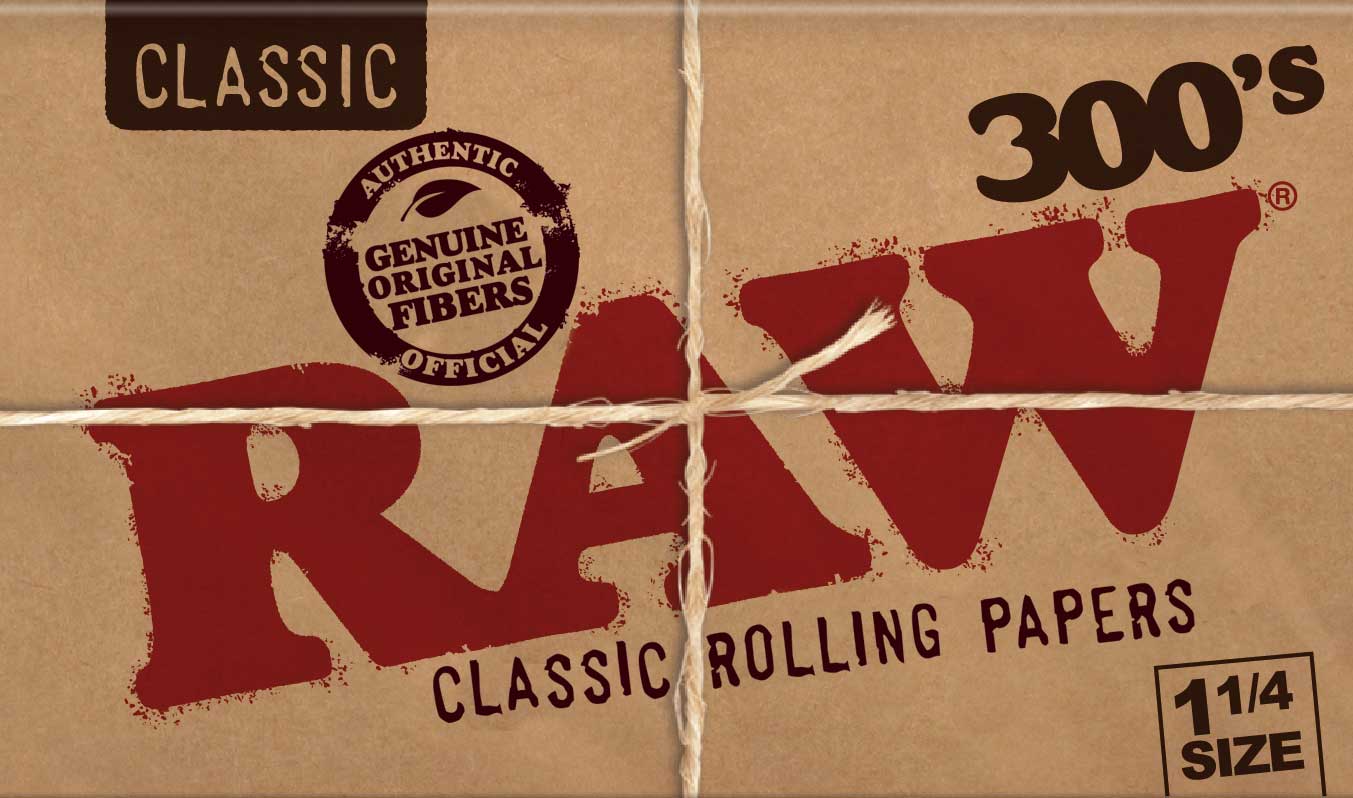 RAW Classic 300 LEAVES 1 1/4 size Zigarettenpapier