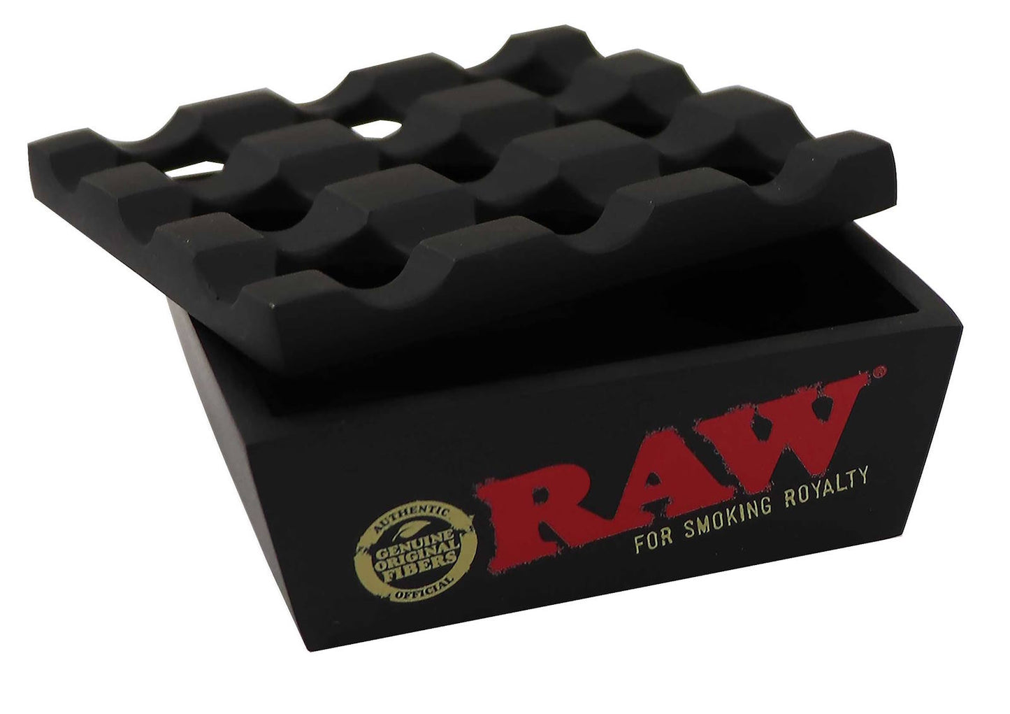 RAW edler Metallaschenbecher,schwarz,Maße: 8x8x4cm