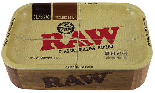 RAW Dreh-Tablett "RAW WOODEN CACHE BOX WITH TRAY LID"