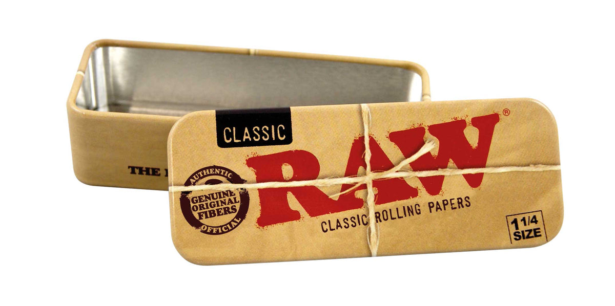 RAW - 1 1/4 Paper, Tin - Metall Dose