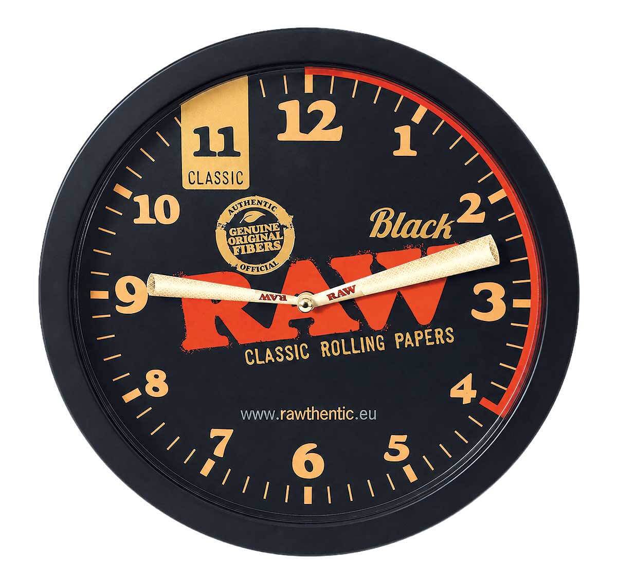 RAW BLACK Stash Clock, Versteck Wanduhr