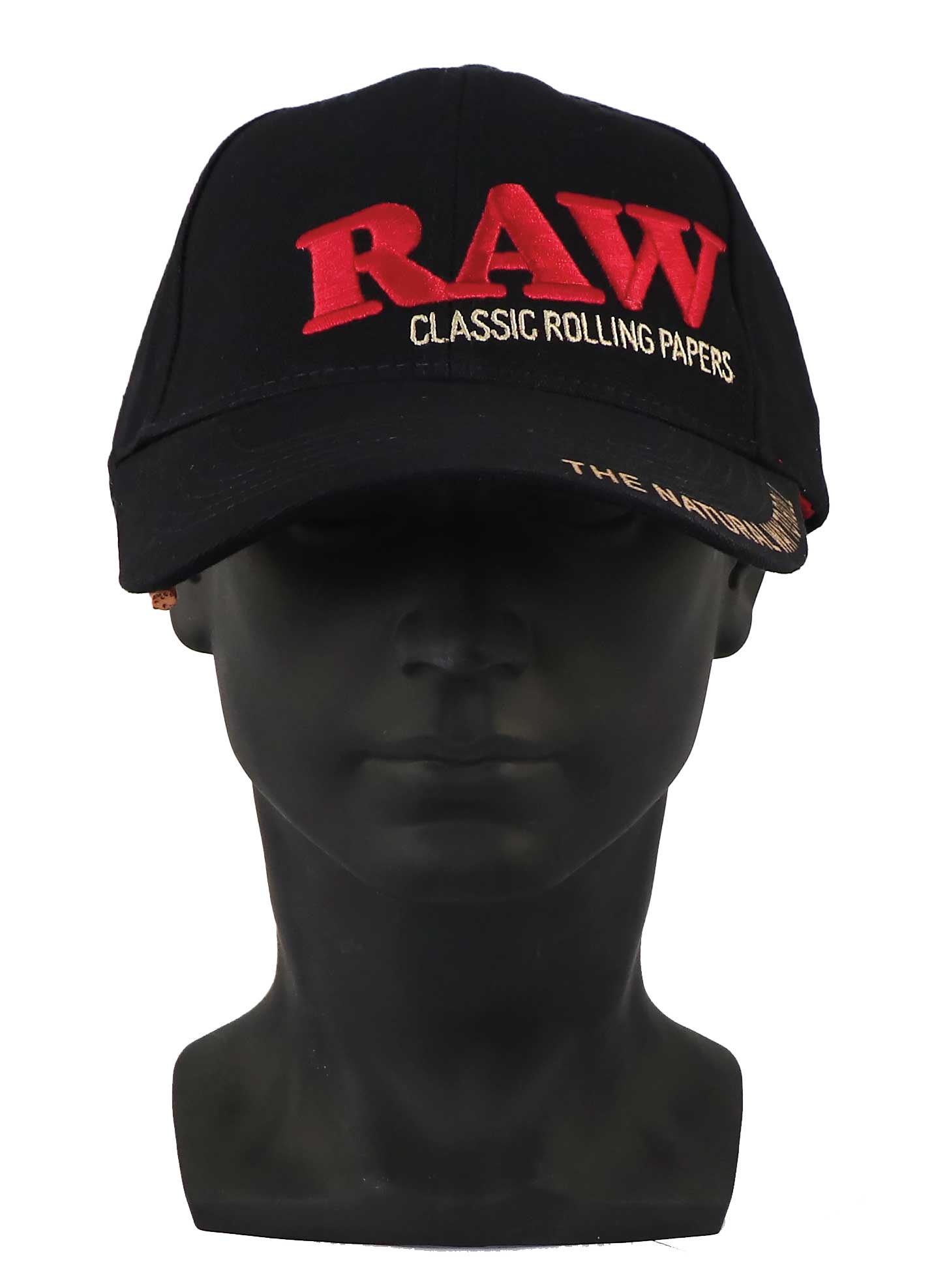 RAW Poker Hat Black, mit rotem 3D Logo