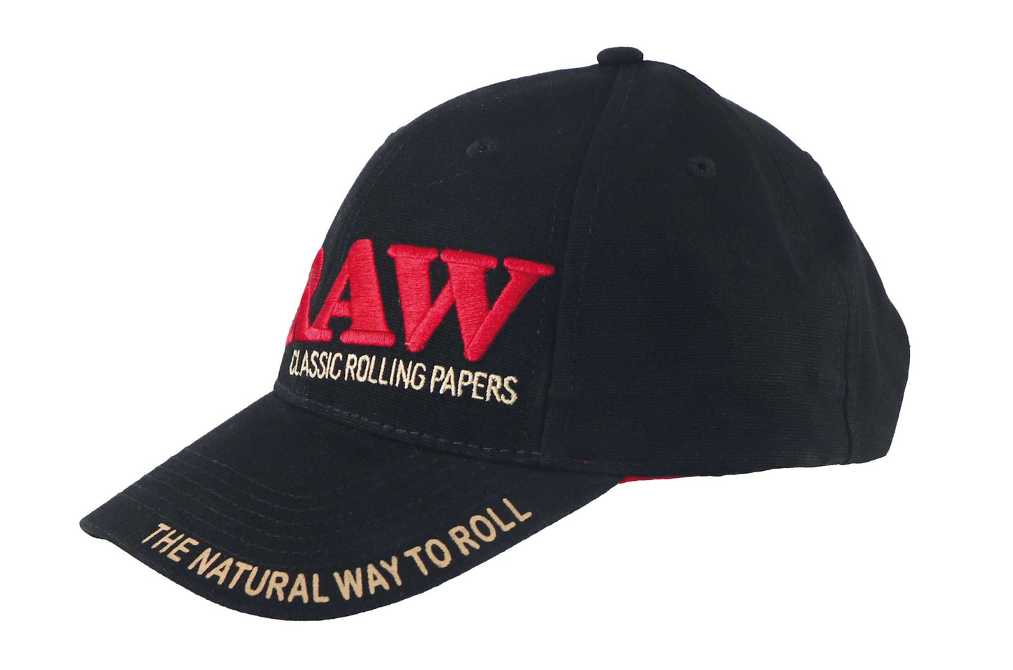 RAW Poker Hat Black, mit rotem 3D Logo