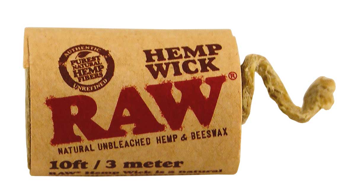 RAW Hemp Wick Rolls 300cm