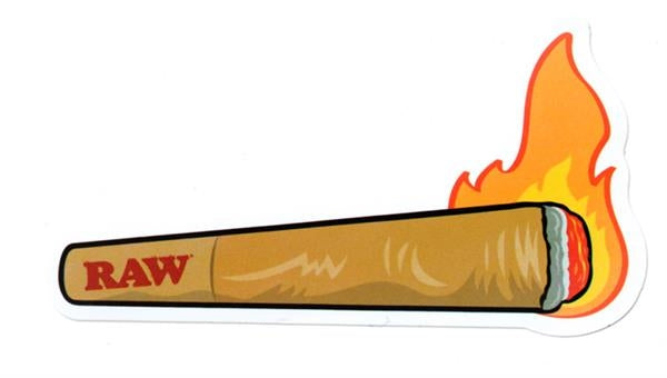 RAW Sticker shaped, Friendly Fire Cone