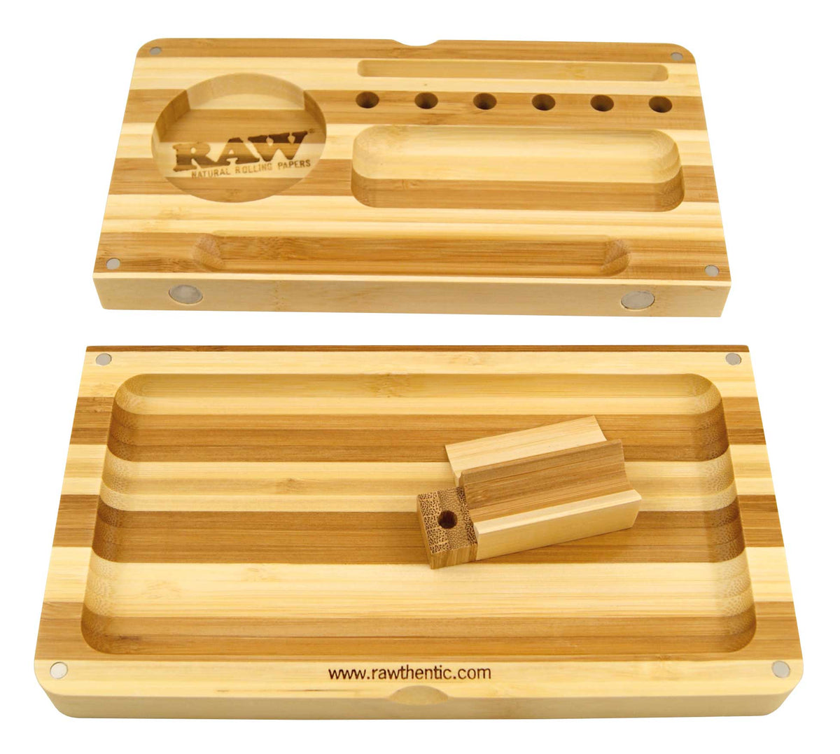 RAW Bamboo Back Flip Rolling Tray