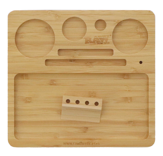 RAW Bamboo Rolling Tray mittel, 22 x 20,5 x 2cm