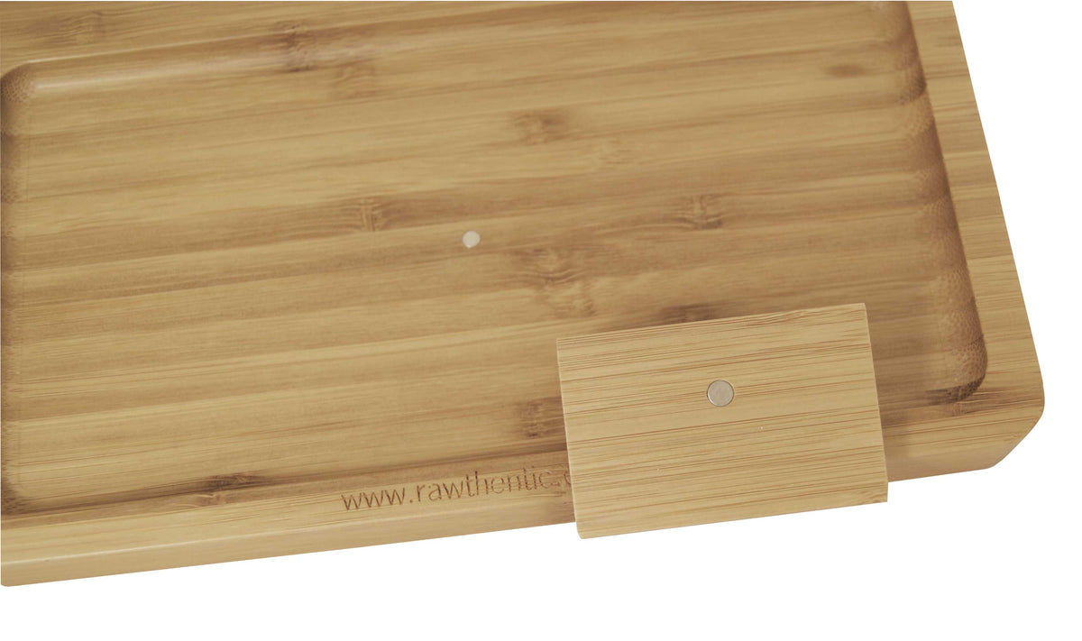 RAW Bamboo Rolling Tray mittel, 22 x 20,5 x 2cm