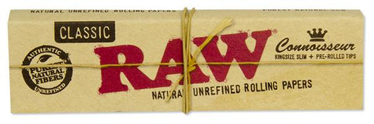 RAW Classic Connoisseur King Size Papier + Prerolled Filtertips