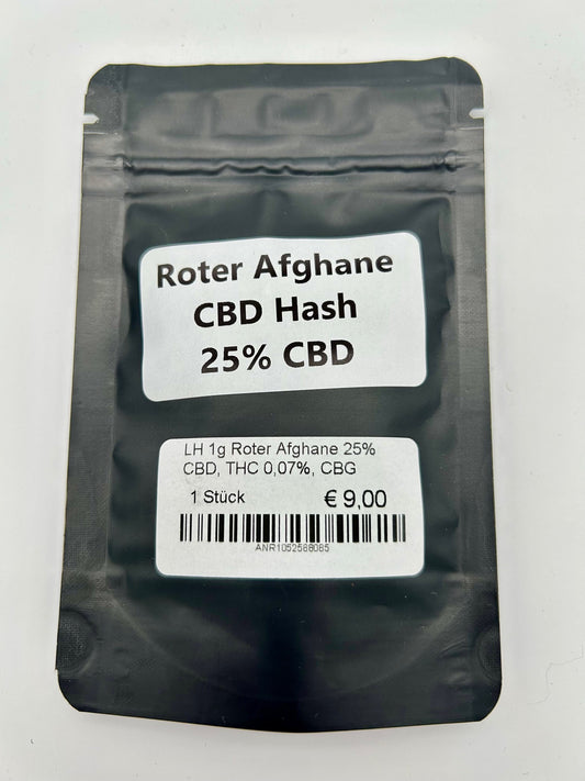 LH 1g Roter Afghane 25% CBD, THC 0,07%, CBG 0,40%
