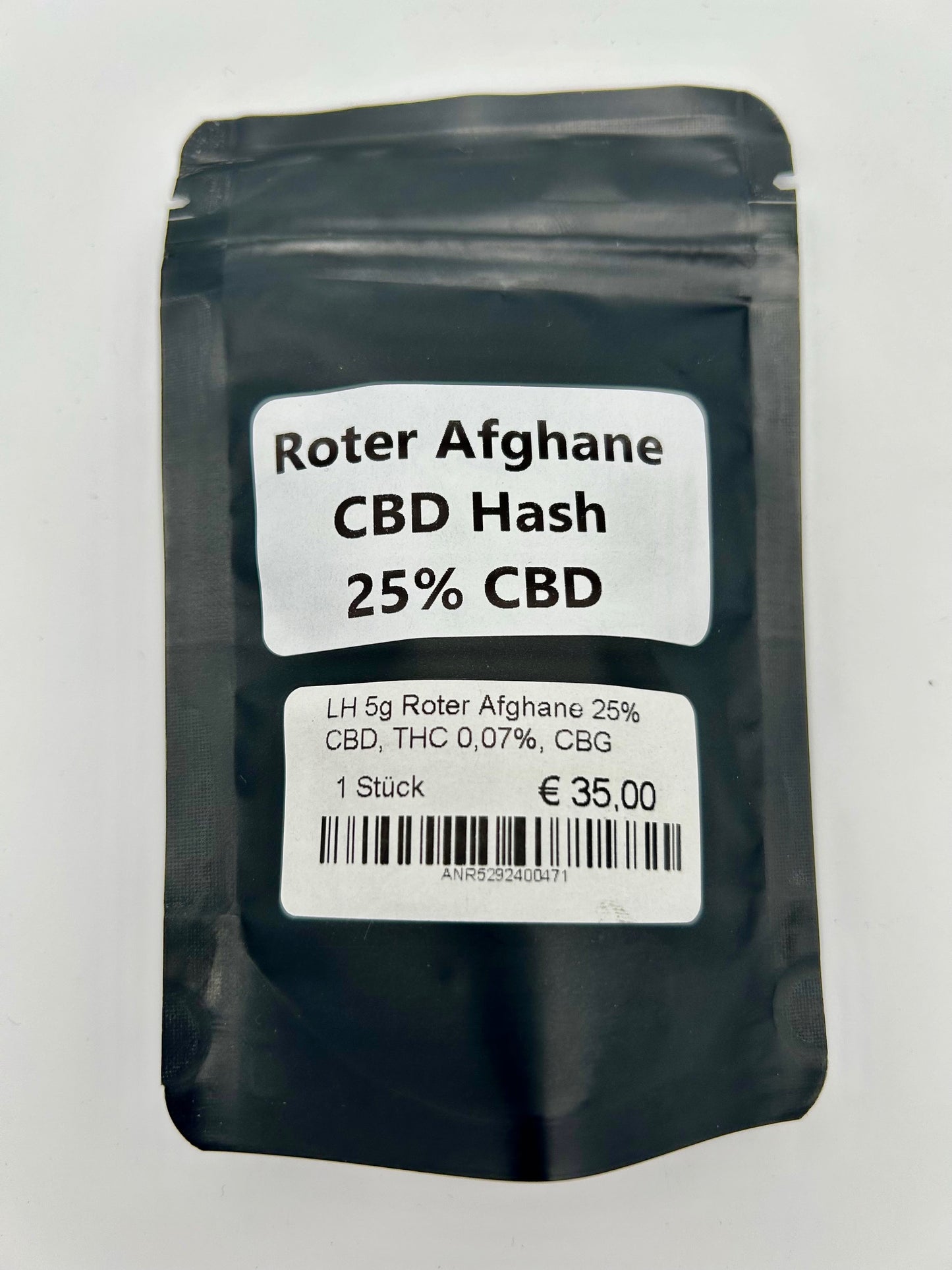 LH 5g Roter Afghane 25% CBD, THC 0,07%, CBG 0,40%