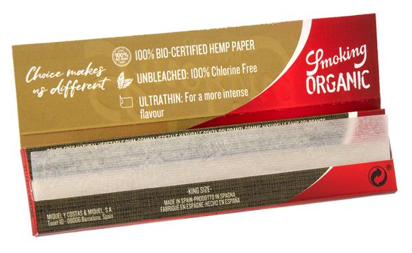Smoking Organic King Size Slim Papier