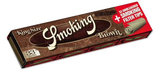 Smoking BROWN Unbleached King Size Papier + Filtertips