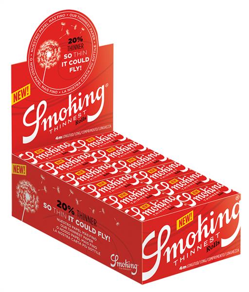 Smoking Red THINNEST KS Slim Rolls