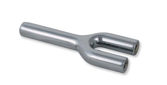 Y-Doppelziehrohr aus Edelstahl silber