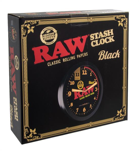 RAW BLACK Stash Clock, Versteck Wanduhr