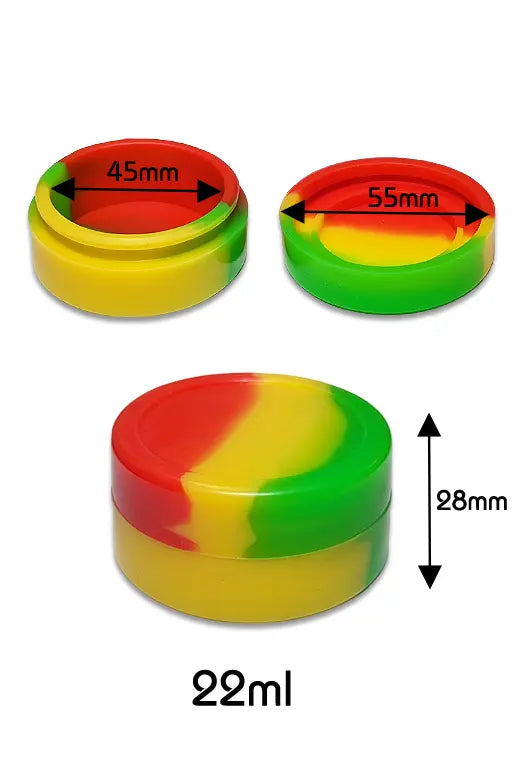 Silikonöldose 55x28mm rund, farblich sortiert