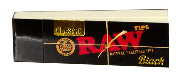 RAW Classic Black Natural Unrefined Filtertips