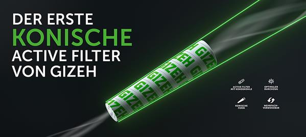 GIZEH Active Filter Slim konisch ø 6-7mm (konisch)