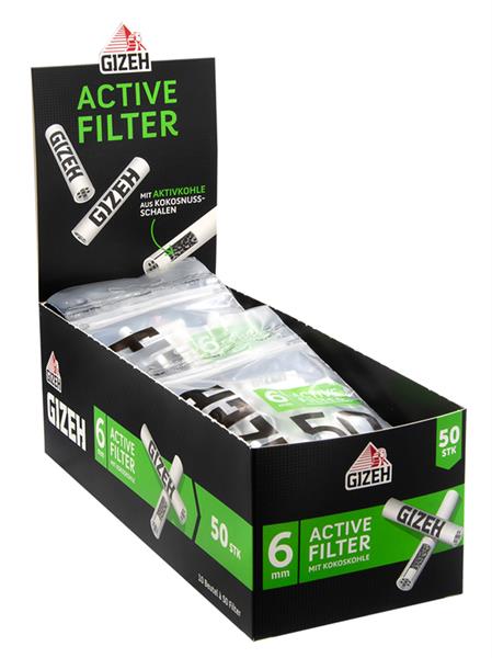 GIZEH BLACK Active Filter Slim ø 6mm