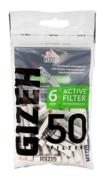 GIZEH BLACK Active Filter Slim ø 6mm
