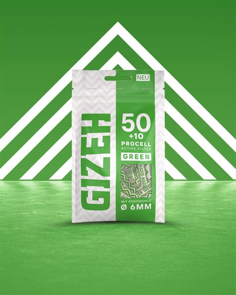 Gizeh ProCell Active Filter GREEN ø 6mm