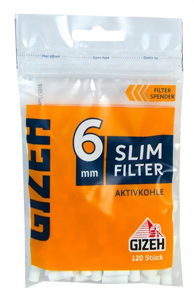 Gizeh Gelb Slim Aktivkohle Filter (blau)