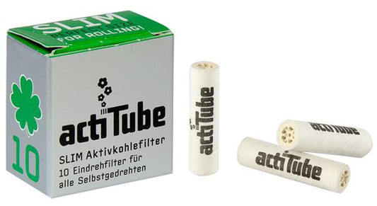 actiTube 10er Slim - Aktivkohlefilter