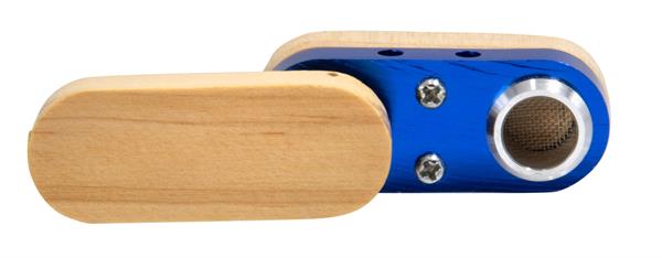 Monkey Pipe, Aluminium-Holz Purpfeife, versch. Farben