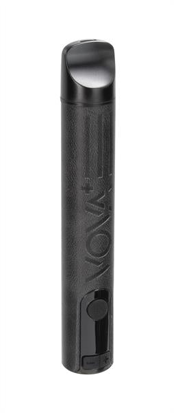 VOVA PLUS Black Leather tragbarer Dry Herb Vaporizer, ø 2cm, H 12,4cm