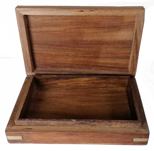 Saranpur Box Holz Messing 15x10x4cm