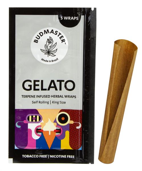 Budmaster Blunts King Size Gelato mit Terpenen, 5er Pckg (Pouch)