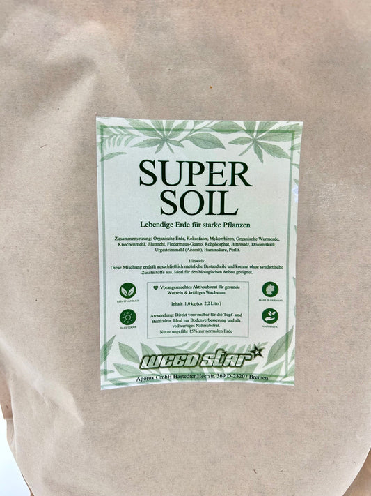 WeedStar Super Soil 1 Kg, 300g auf 10 Liter Erde (ca.2,4 Liter)