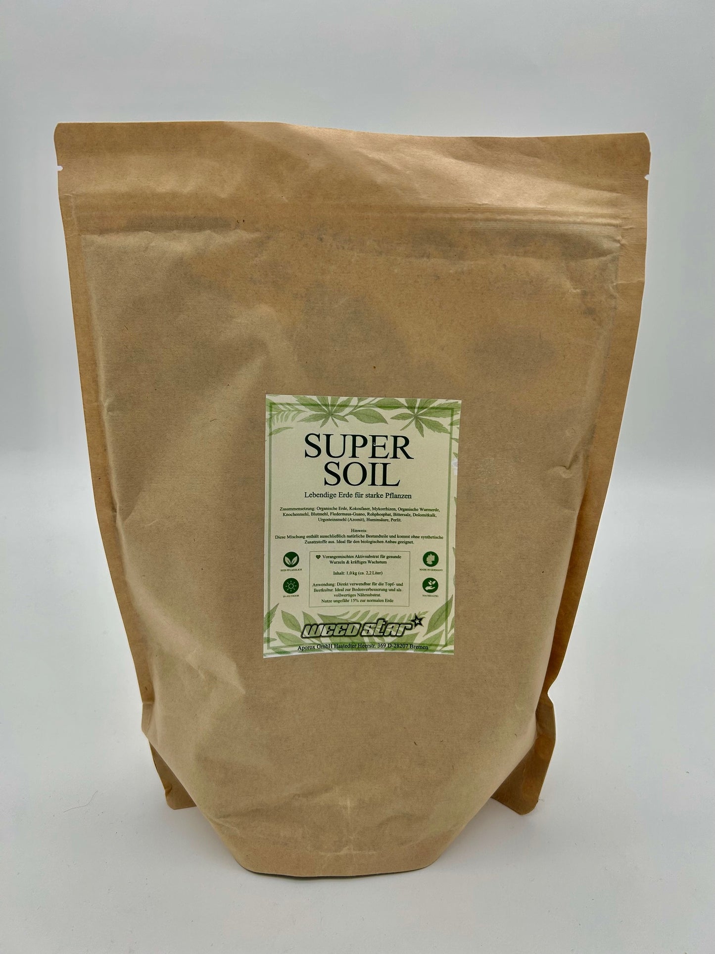 WeedStar Super Soil 1 Kg, 300g auf 10 Liter Erde (ca.2,4 Liter)